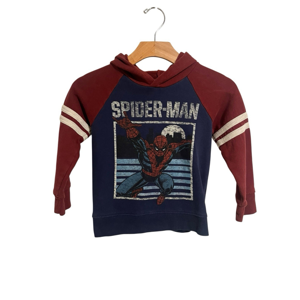 Marvel Spider-Man Hoodie Kids Size 6 Red Blue